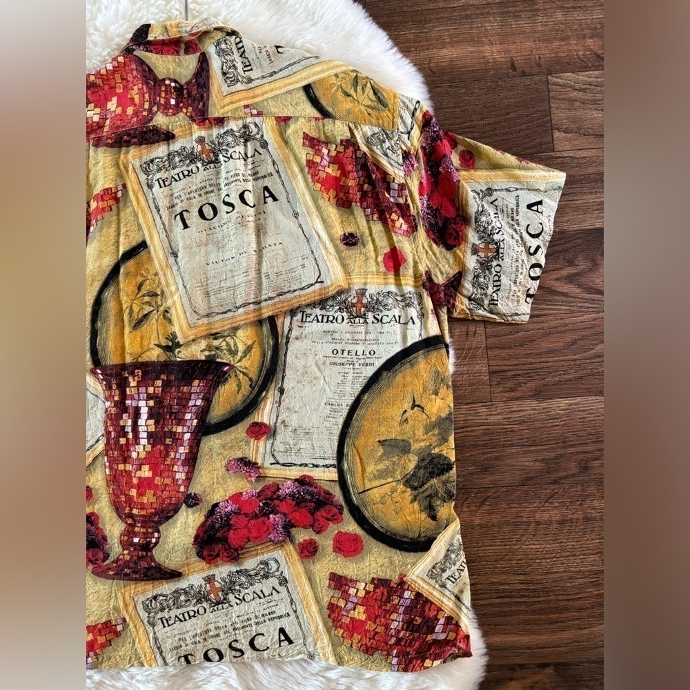 Vintage Jams World Opera Tosca Hawaiian Shirt Large Men - Picture 13 of 15